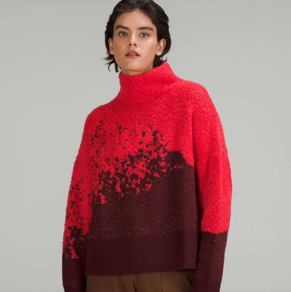 Lululemon Ombre Knit Textured Turtleneck Size 6 - Picture 4 of 4